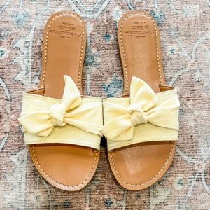 Abercrombie and Fitch yellow sandals